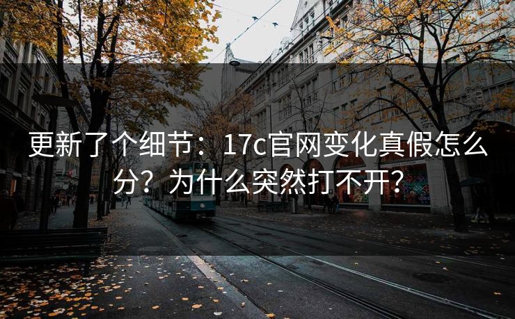 更新了个细节：17c官网变化真假怎么分？为什么突然打不开？